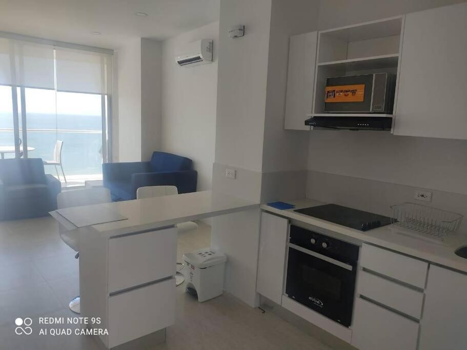 Magnifico Apartamento Con Vista Y Salida Al Mar 圣玛尔塔 外观 照片