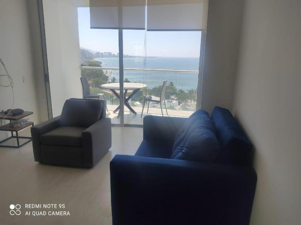 Magnifico Apartamento Con Vista Y Salida Al Mar 圣玛尔塔 外观 照片